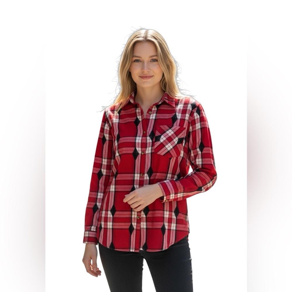 🆕 Woolrich First Light Jacquard 💯% cotton, Cabin Core, Cozy Core shirt